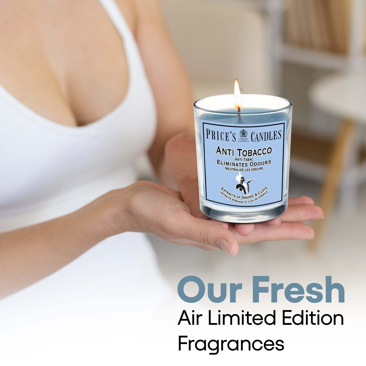 Price's - Household Pet Jar Candle - Odour Eliminating Candle - Made With Orange, Lemon & Thyme Extracts - Clean, Fresh, Quality Fragrance - Long Lasting Scent - Sayby’s