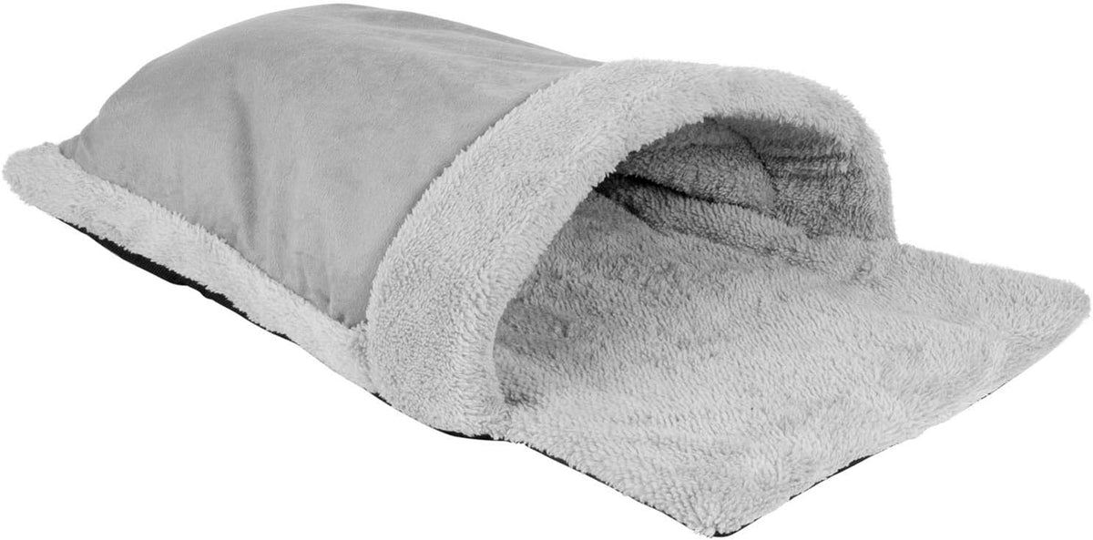proudpet Cat Pouch Bed Cosy Grey Fleece Pet Igloo Hideaway - Sayby’s