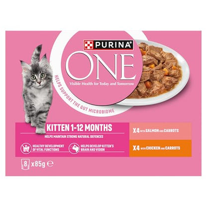 PURINA ONE Adult Cat Food Mini Fillets in Gravy 40 x 85g - Sayby’s