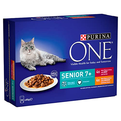 PURINA ONE Adult Cat Food Mini Fillets in Gravy 40 x 85g - Sayby’s