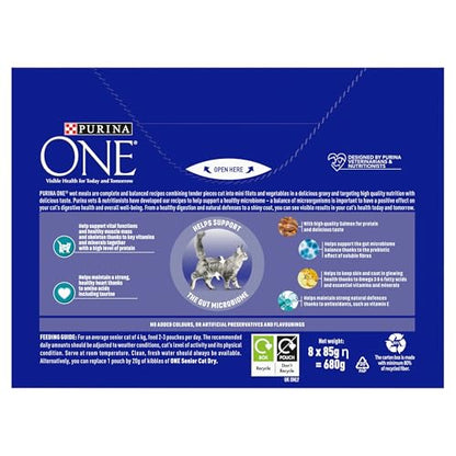 PURINA ONE Adult Cat Food Mini Fillets in Gravy 40 x 85g - Sayby’s