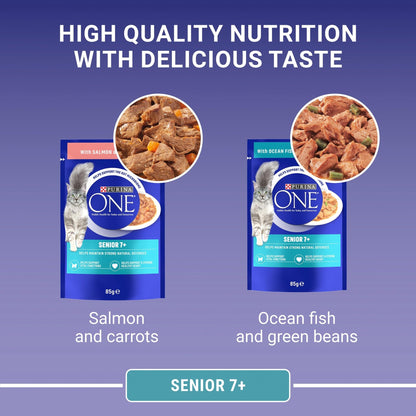 PURINA ONE Adult Cat Food Mini Fillets in Gravy 40 x 85g - Sayby’s