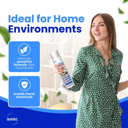 Quebec Household Flea Spray for the Home – Powerful Flea & Pest Control for Home, Effective Against Fleas, Ticks, Bed Bugs, Ants & Insects Long-Lasting Safe for Indoor Use Easy Application – 500ML (1) - Sayby’s