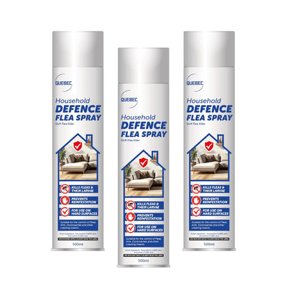 Quebec Household Flea Spray for the Home – Powerful Flea & Pest Control for Home, Effective Against Fleas, Ticks, Bed Bugs, Ants & Insects Long-Lasting Safe for Indoor Use Easy Application – 500ML (1) - Sayby’s