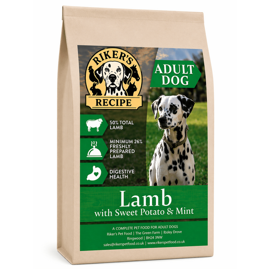 Riker’s Recipe Lamb & Sweet Potato Dog Food (12kg)
