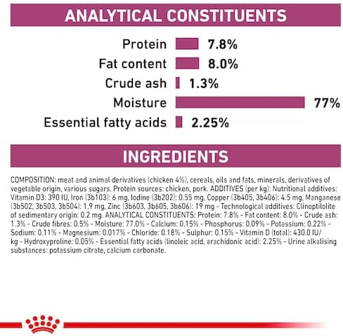 ROYAL CANIN Renal Veterinary Health Nutrition Cat Food Wet Chicken 48 x 85g pouches - Sayby’s