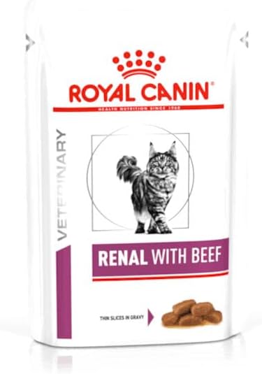 ROYAL CANIN Renal Veterinary Health Nutrition Cat Food Wet Chicken 48 x 85g pouches - Sayby’s