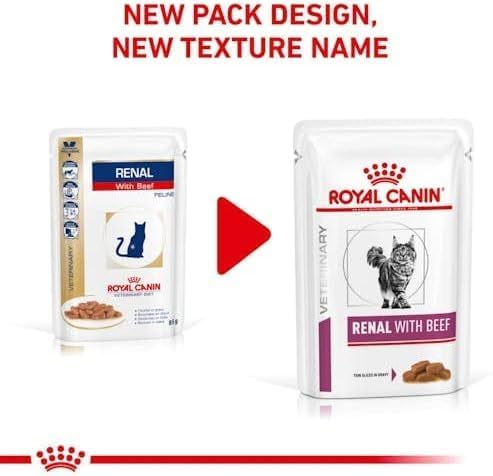 ROYAL CANIN Renal Veterinary Health Nutrition Cat Food Wet Chicken 48 x 85g pouches - Sayby’s