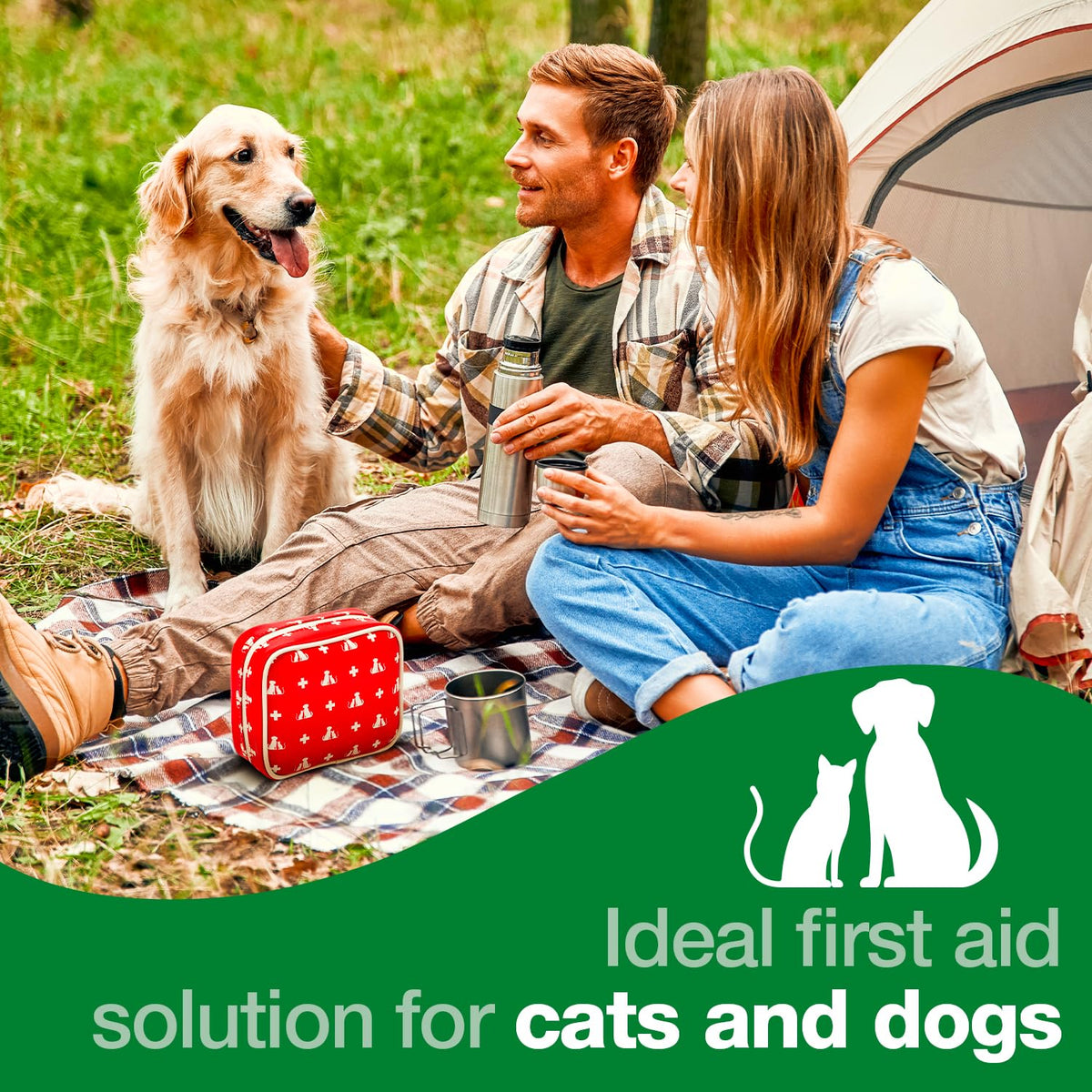 Safety First Aid Group Pet First Aid Kit - Suitable for Dogs, Cats and Other Small Animals - Sayby’s