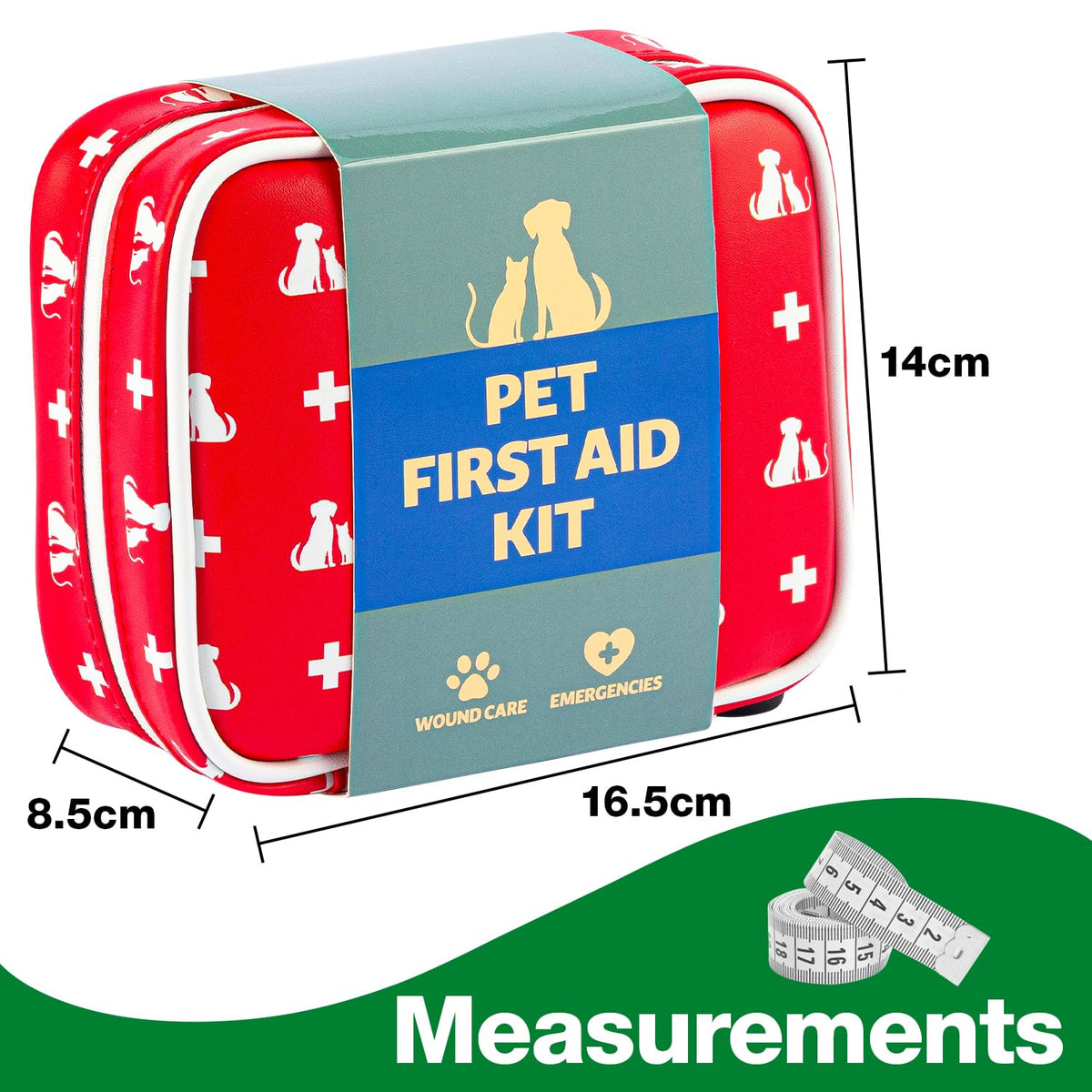 Safety First Aid Group Pet First Aid Kit - Suitable for Dogs, Cats and Other Small Animals - Sayby’s