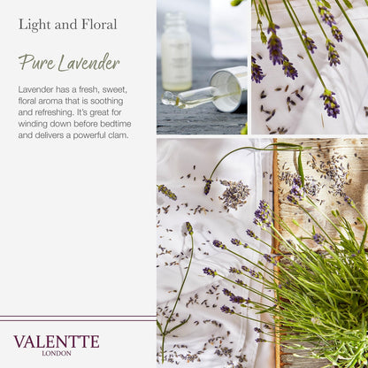 Scented Gift Box with Candle, Reed Diffuser, and Room Mist, Aromatherapy Essential Oils, Long Lasting Fragrance, Made in the UK (Lemongrass and Rosemary) (150g, 100ml, 30ml) - Valentte - Sayby’s