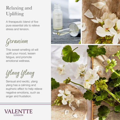 Scented Gift Box with Candle, Reed Diffuser, and Room Mist, Aromatherapy Essential Oils, Long Lasting Fragrance, Made in the UK (Lemongrass and Rosemary) (150g, 100ml, 30ml) - Valentte - Sayby’s