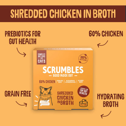 Scrumbles Wet Cat Jelly Meat Selection 6 x 80g - Sayby’s