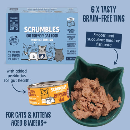Scrumbles Wet Cat Jelly Meat Selection 6 x 80g - Sayby’s