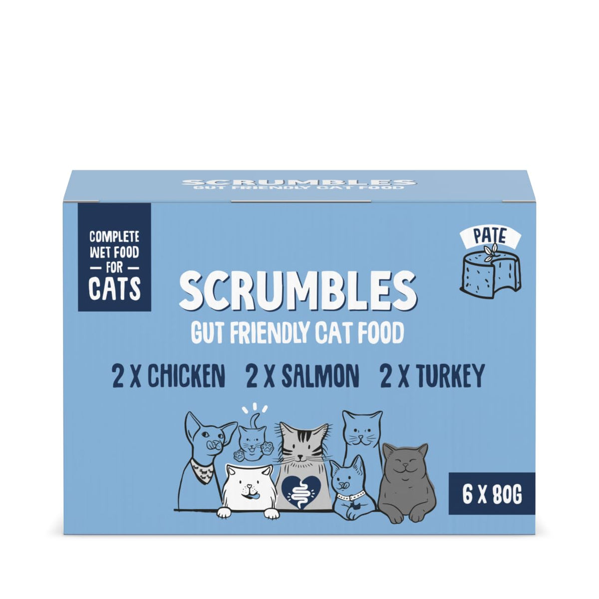 Scrumbles Wet Cat Jelly Meat Selection 6 x 80g - Sayby’s