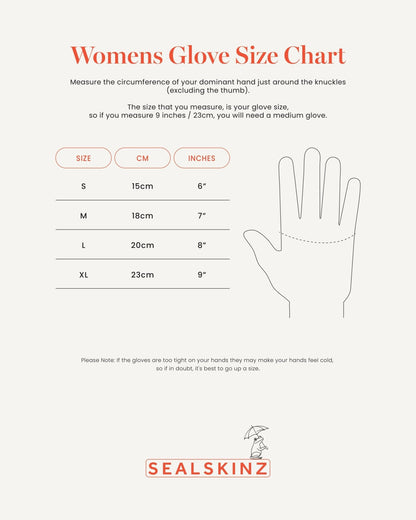 SEALSKINZ | Griston | AQUASEALZ™ Waterproof Women's All Weather Breathable Lightweight Gloves | Textured Palm for Grip & Dexterity | Outdoor Gloves - Sayby’s