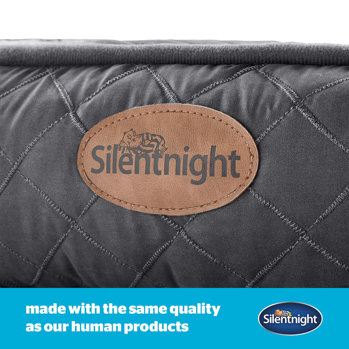 Silentnight Airmax Dog Bed – Medium Dog Pet Bed with Removable and Reversible Cushion, Mesh Sides to Prevent Overheating and Non-Slip Base – Easy Clean Machine Washable – 75 x 58 x 19cm – Medium - Sayby’s