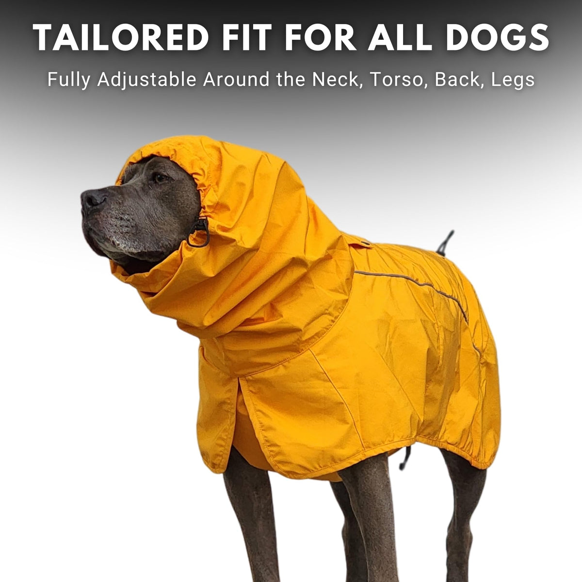Spark Paws Dog Raincoat, Waterproof Windproof Rain Jacket, For Small Medium Large Extra Large Dogs, Reflective Breathable Full-body Coverage Dry Suit - Sea Pink, 2XL - Sayby’s
