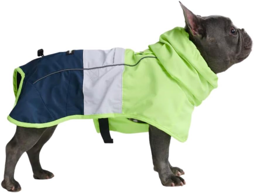 Spark Paws Dog Raincoat, Waterproof Windproof Rain Jacket, For Small Medium Large Extra Large Dogs, Reflective Breathable Full-body Coverage Dry Suit - Sea Pink, 2XL - Sayby’s