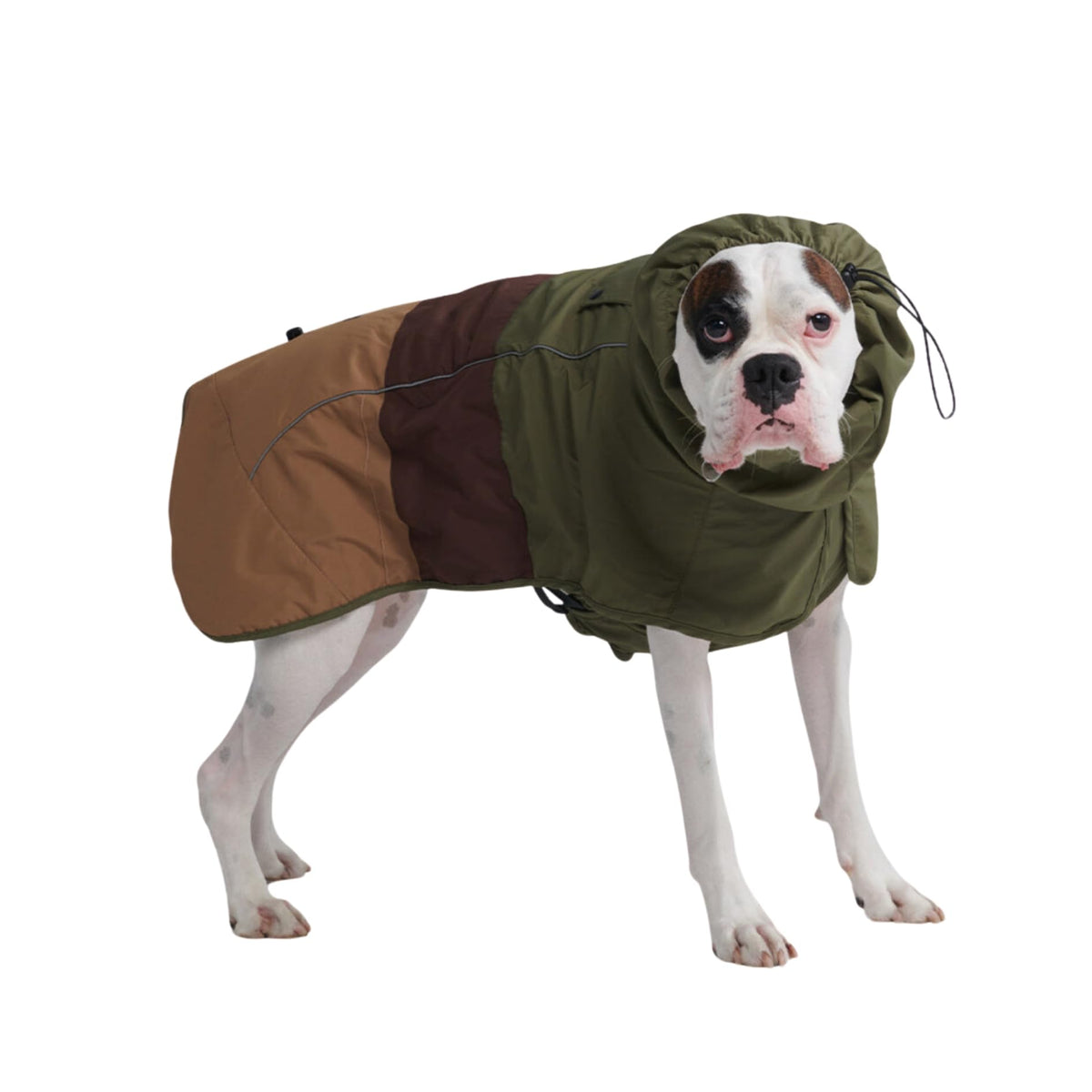 Spark Paws Dog Raincoat, Waterproof Windproof Rain Jacket, For Small Medium Large Extra Large Dogs, Reflective Breathable Full-body Coverage Dry Suit - Sea Pink, 2XL - Sayby’s
