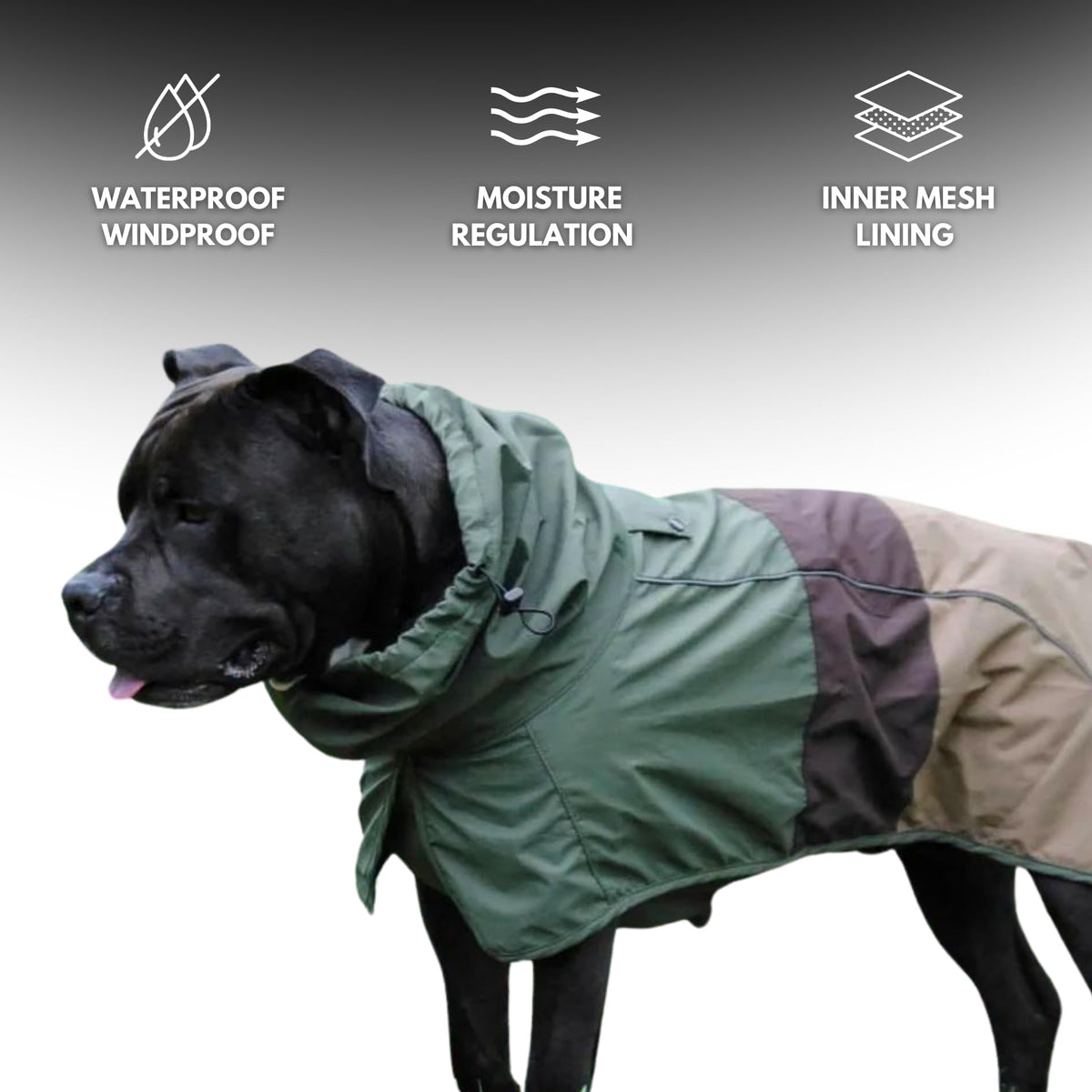 Spark Paws Dog Raincoat, Waterproof Windproof Rain Jacket, For Small Medium Large Extra Large Dogs, Reflective Breathable Full-body Coverage Dry Suit - Sea Pink, 2XL - Sayby’s