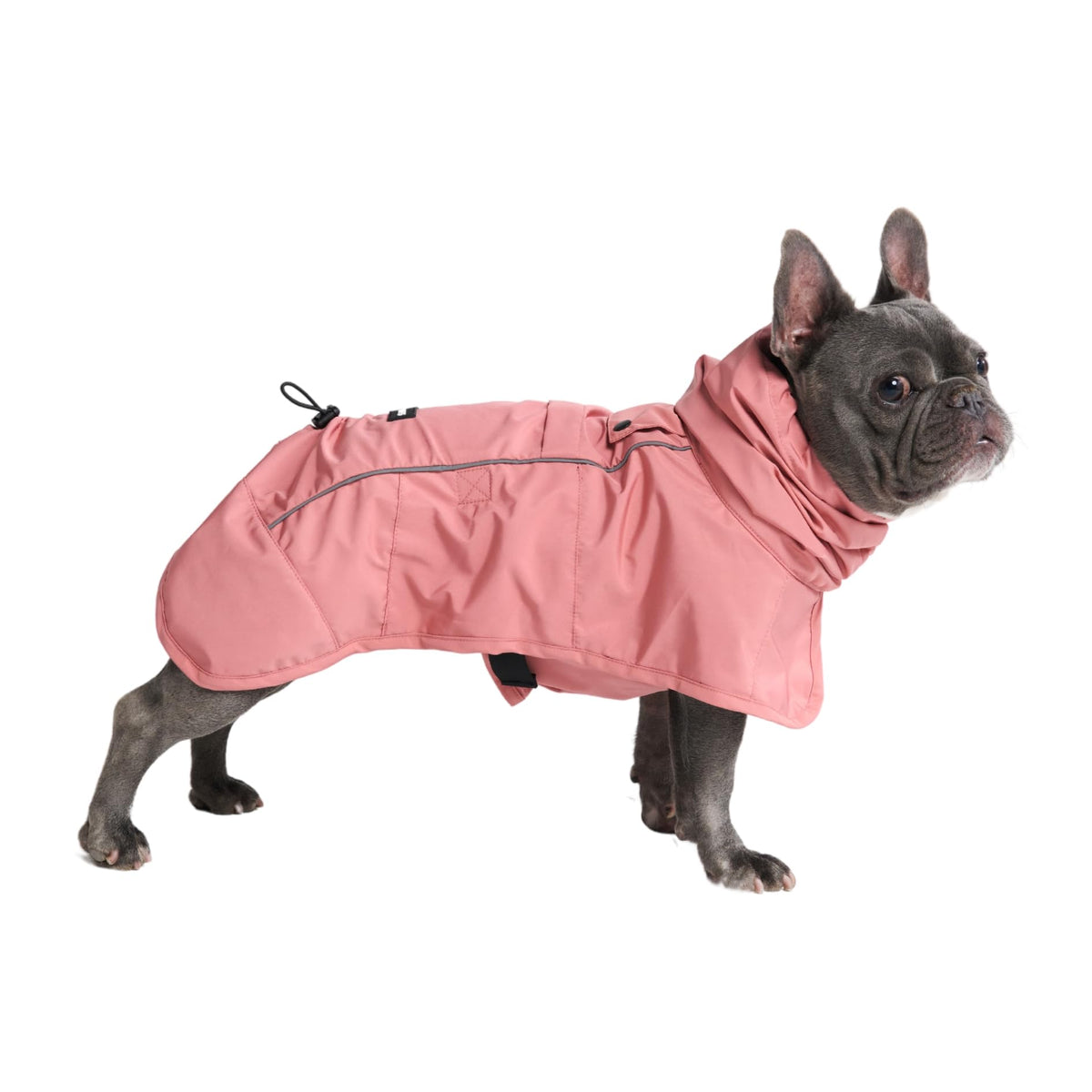 Spark Paws Dog Raincoat, Waterproof Windproof Rain Jacket, For Small Medium Large Extra Large Dogs, Reflective Breathable Full-body Coverage Dry Suit - Sea Pink, 2XL - Sayby’s