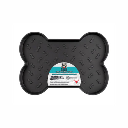 Spill-Proof Dog Feeding Mat - Black - Sayby’s