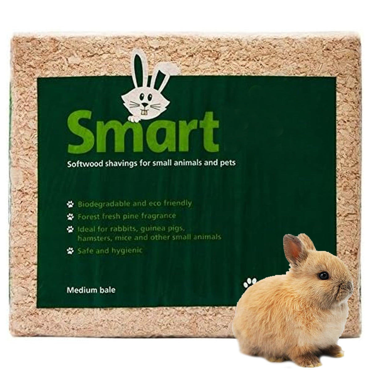 STAR SUPPLIES Naturally Fine & Soft Odour Control Super Absorbent Wood Shavings For Pet Bedding (4 kg, 1 Bag) - Sayby’s