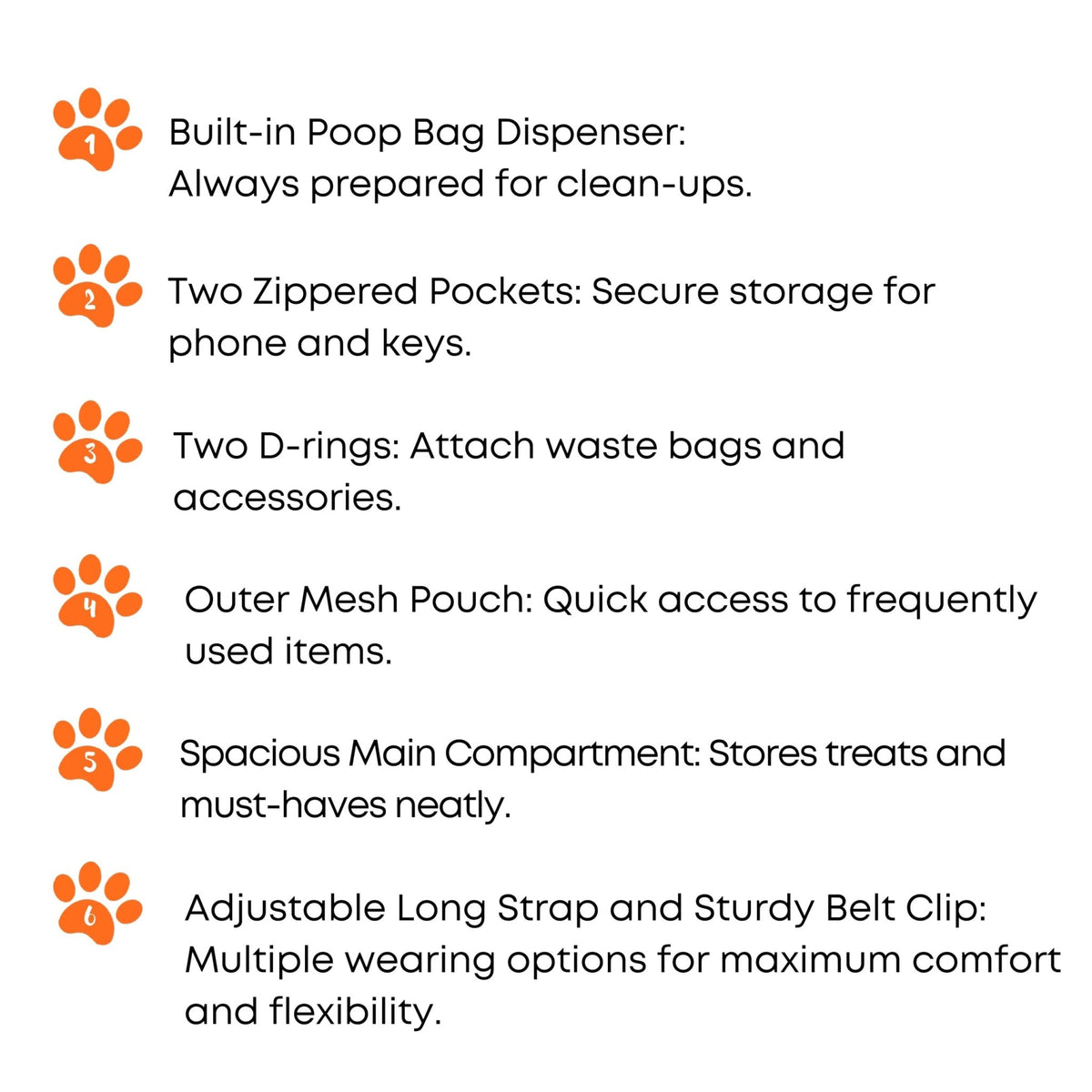 Sweetie Premium Dog Treat Pouch Bag for Walking & Training, with Poop Bag Holder, Collapsible Bowl & Free Clicker - Perfect Puppy Kit - Sayby’s