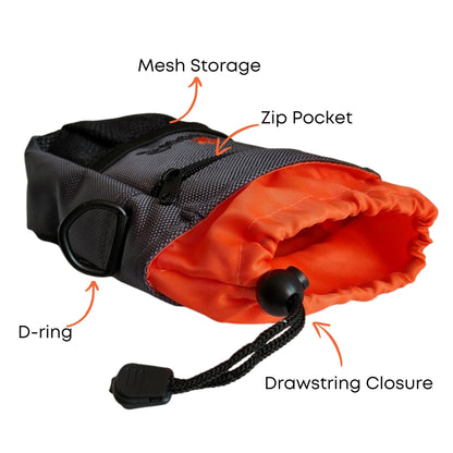 Sweetie Premium Dog Treat Pouch Bag for Walking & Training, with Poop Bag Holder, Collapsible Bowl & Free Clicker - Perfect Puppy Kit - Sayby’s