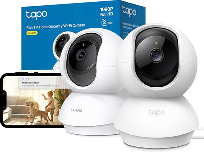 Tapo C210 2K 3MP Pan/Tilt Indoor Camera House Security Camera, WiFi Camera, No Monthly Fee, AI Detection, Dog Puppy Camera, Baby Camera Monitor, 360° View, Night Vision, Works with Alexa & Google - Sayby’s