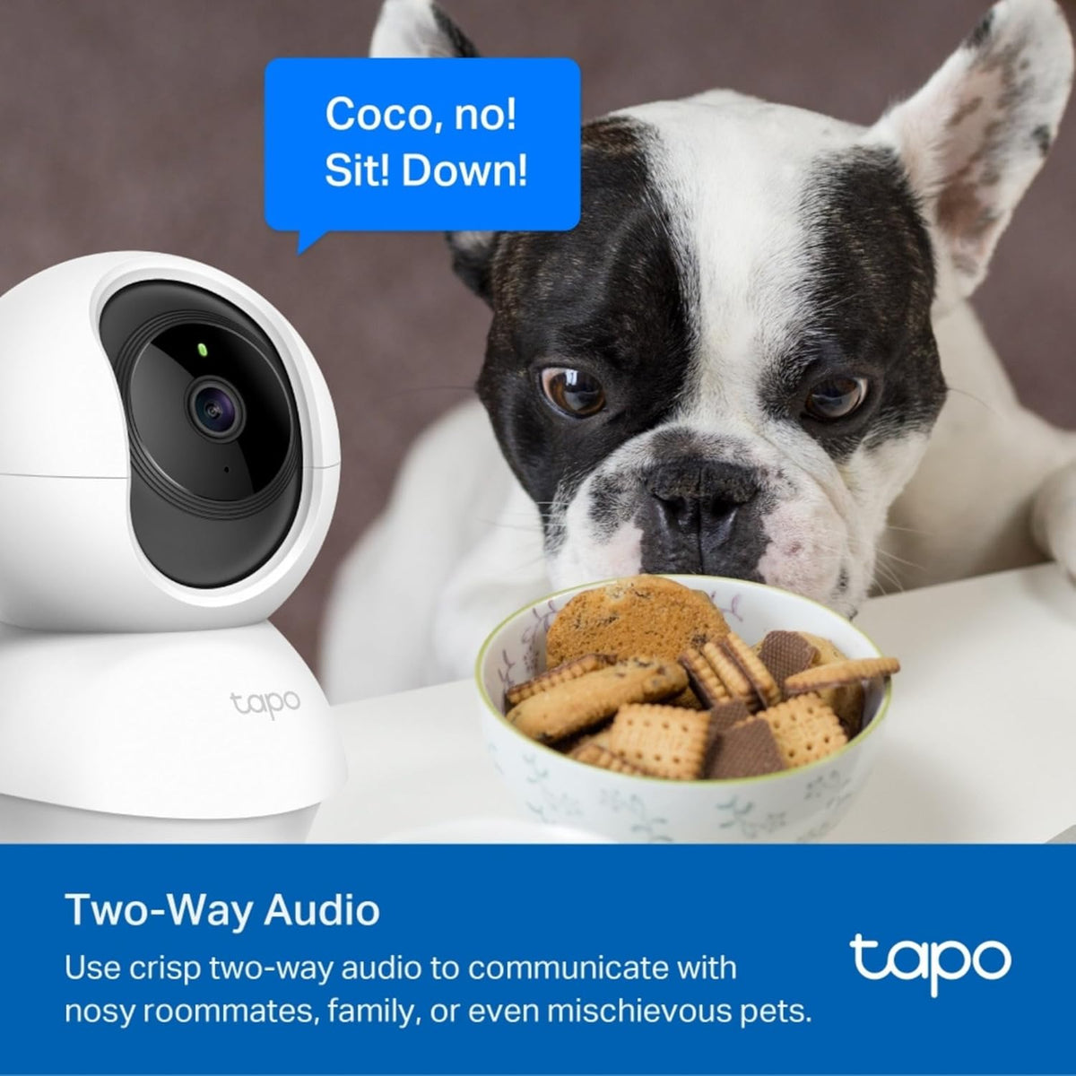 Tapo C210 2K 3MP Pan/Tilt Indoor Camera House Security Camera, WiFi Camera, No Monthly Fee, AI Detection, Dog Puppy Camera, Baby Camera Monitor, 360° View, Night Vision, Works with Alexa & Google - Sayby’s