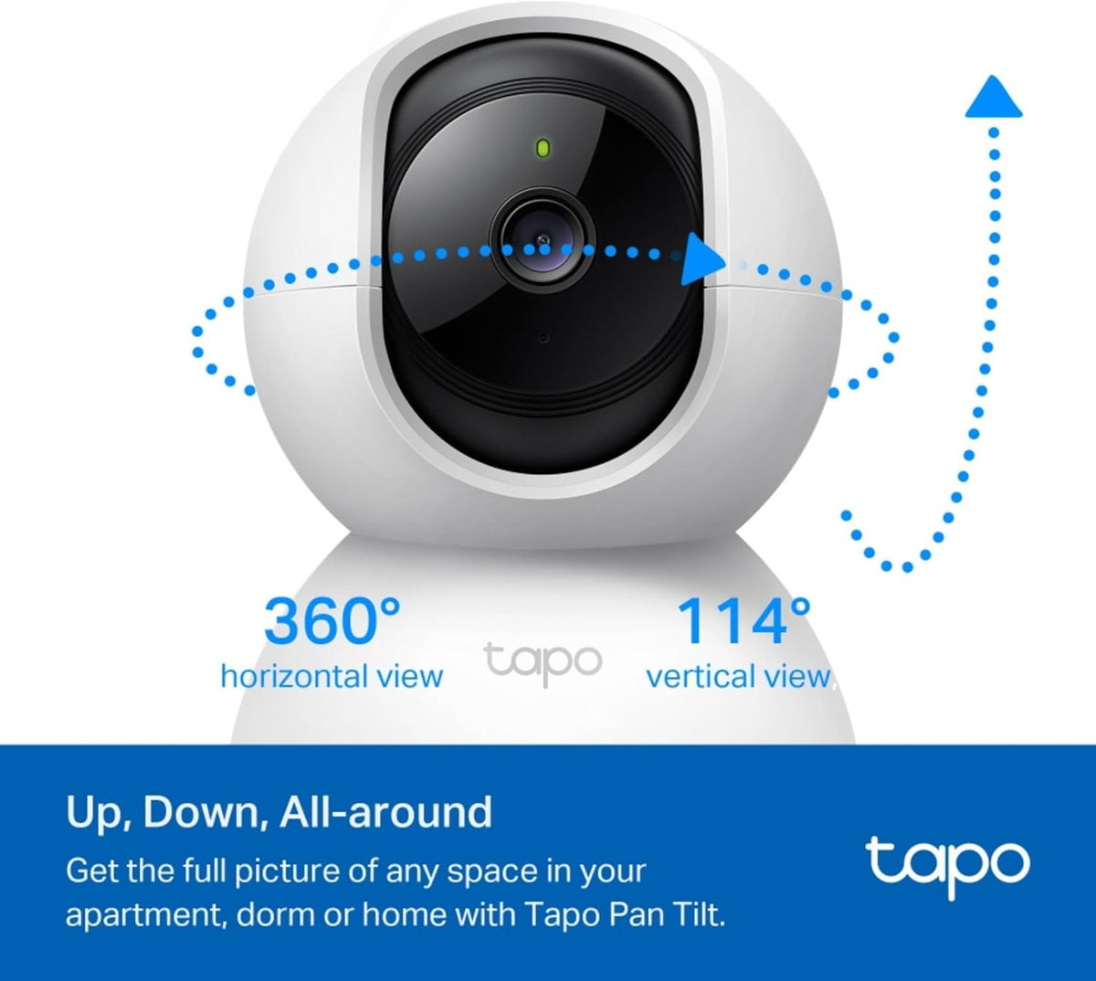Tapo C210 2K 3MP Pan/Tilt Indoor Camera House Security Camera, WiFi Camera, No Monthly Fee, AI Detection, Dog Puppy Camera, Baby Camera Monitor, 360° View, Night Vision, Works with Alexa & Google - Sayby’s
