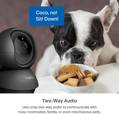 Tapo C211 2K 3MP Pan/Tilt Indoor Camera House Security Camera, WiFi Camera, No Monthly Fee, AI Detection, Dog Camera, Baby Camera Monitor, CCTV, 360° View, Night Vision, Works with Alexa & Google - Sayby’s