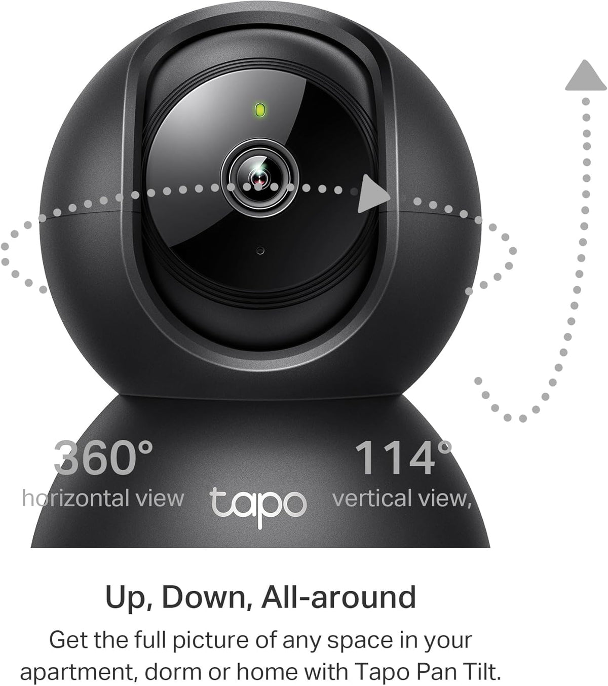 Tapo C211 2K 3MP Pan/Tilt Indoor Camera House Security Camera, WiFi Camera, No Monthly Fee, AI Detection, Dog Camera, Baby Camera Monitor, CCTV, 360° View, Night Vision, Works with Alexa & Google - Sayby’s
