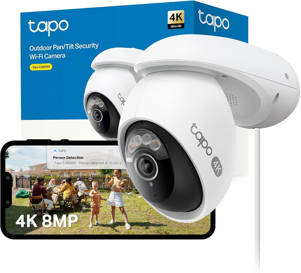 Tapo C211 2K 3MP Pan/Tilt Indoor Camera House Security Camera, WiFi Camera, No Monthly Fee, AI Detection, Dog Camera, Baby Camera Monitor, CCTV, 360° View, Night Vision, Works with Alexa & Google - Sayby’s