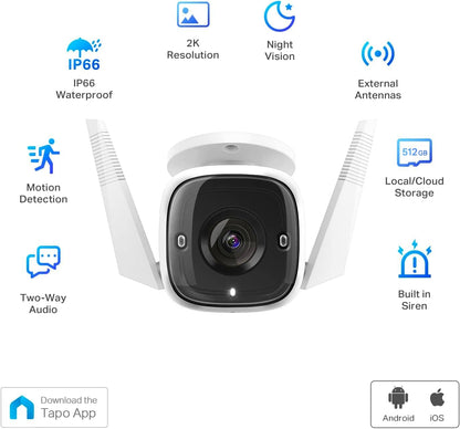 Tapo C211 2K 3MP Pan/Tilt Indoor Camera House Security Camera, WiFi Camera, No Monthly Fee, AI Detection, Dog Camera, Baby Camera Monitor, CCTV, 360° View, Night Vision, Works with Alexa & Google - Sayby’s
