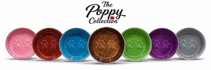 The Poppy Collection Dog Bowl - Blue - Sayby’s