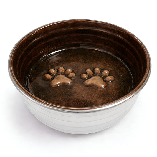 The Poppy Collection Dog Bowl - Chocolate - Sayby’s