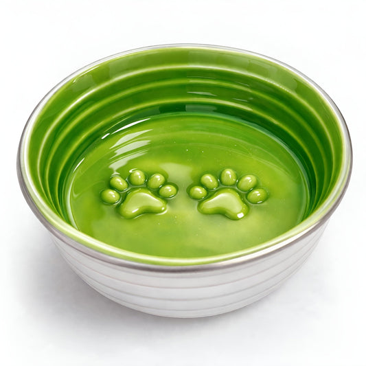 The Poppy Collection Dog Bowl - Green - Sayby’s