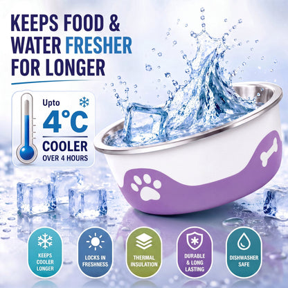 ThermaCool Dog Bowl - Grape - Sayby’s