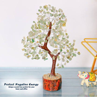 Tree of Life Gemstone Bonsai - Artificial Home and Office Decor, Spiritual Gift With Chakra Stones, Love Stone, Positive Energy - Crystal Rose Quartz - Sayby’s
