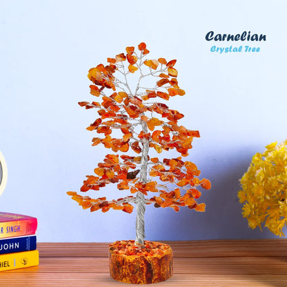 Tree of Life Gemstone Bonsai - Artificial Home and Office Decor, Spiritual Gift With Chakra Stones, Love Stone, Positive Energy - Crystal Rose Quartz - Sayby’s