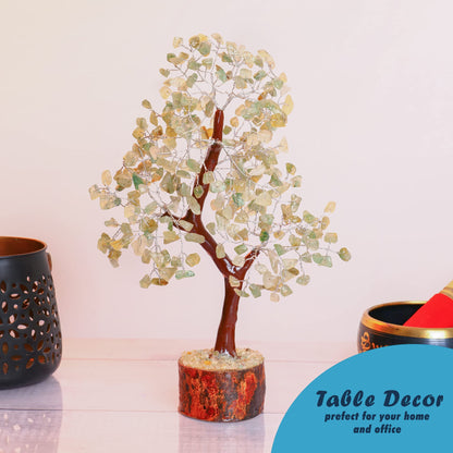 Tree of Life Gemstone Bonsai - Artificial Home and Office Decor, Spiritual Gift With Chakra Stones, Love Stone, Positive Energy - Crystal Rose Quartz - Sayby’s