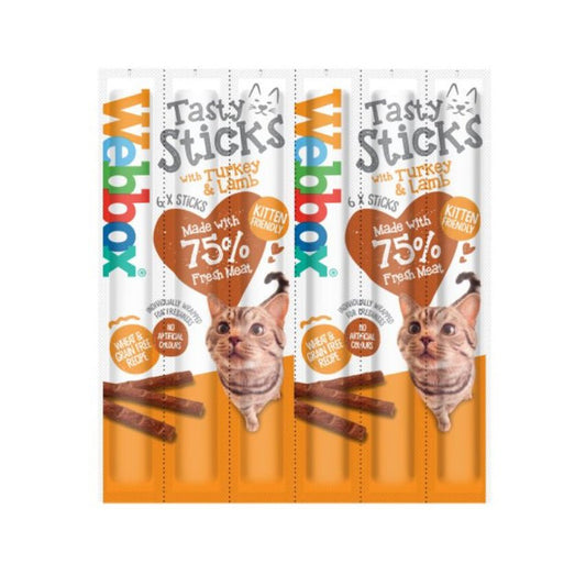 Webbox Tasty Sticks Cat Turkey & Lamb 12 x 6 - Sayby’s