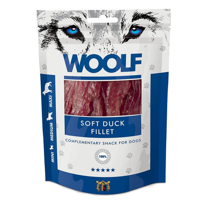 WOOLF Soft Duck Fillet Dog Treats - Complementary Snacks for Dogs. All-Natural Ingredients, High Meat Content, Nutritional, Free from Artificial Additives. Suitable for Dogs (100g) - Sayby’s