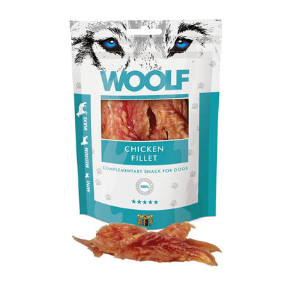 WOOLF Soft Duck Fillet Dog Treats - Complementary Snacks for Dogs. All-Natural Ingredients, High Meat Content, Nutritional, Free from Artificial Additives. Suitable for Dogs (100g) - Sayby’s