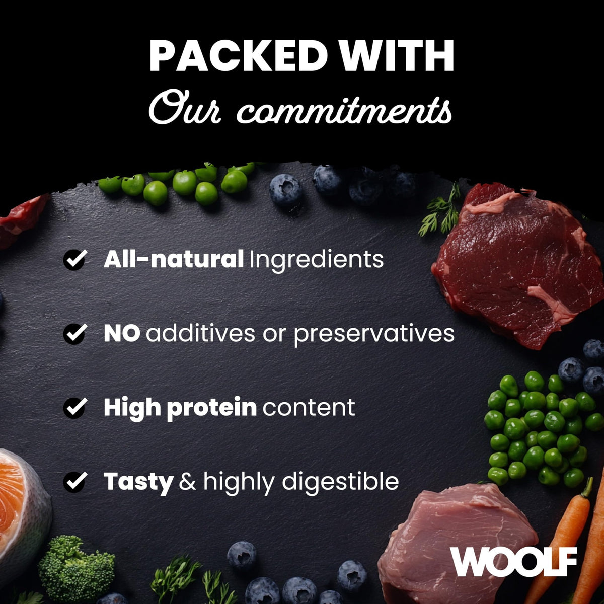WOOLF Soft Duck Fillet Dog Treats - Complementary Snacks for Dogs. All-Natural Ingredients, High Meat Content, Nutritional, Free from Artificial Additives. Suitable for Dogs (100g) - Sayby’s
