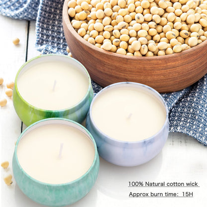 Yinuo Mirror Gifts for Women, 24 x 70 g Scented Candles Gift Set for Women, Soy Wax Aromatherapy Candles for Christmas, Birthday, Mother's Day, Valentine's Day, Bathroom, Yoga - Sayby’s