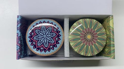 Yinuo Mirror Gifts for Women, 24 x 70 g Scented Candles Gift Set for Women, Soy Wax Aromatherapy Candles for Christmas, Birthday, Mother's Day, Valentine's Day, Bathroom, Yoga - Sayby’s